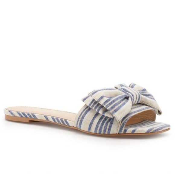 Botkier Shoes - Botkier New York Beach Marylin Bow Striped Sandals Size 9